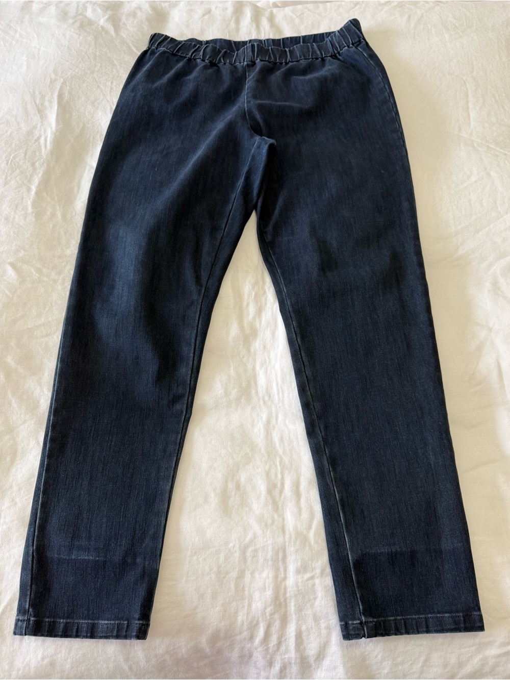 Soft Surroundings | Women’s Large | Blue Skinny Pull On Denim Jeans Comfort